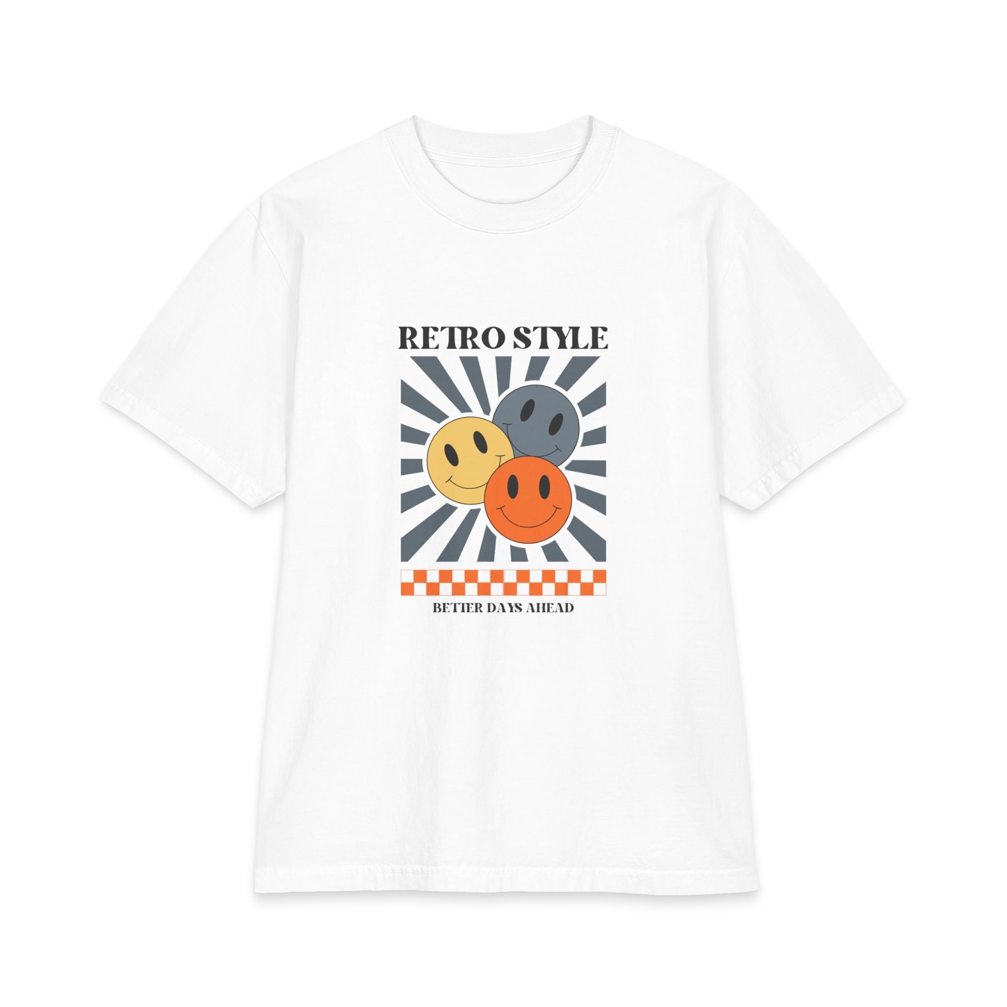Retro Smiley T‑Shirt Vintage Happy Face Graphic