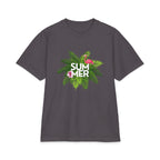 Summer Palm T‑Shirt Tropical Flamingo ‘SUMMER’ Graphic