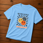Retro Smiley T‑Shirt Vintage Happy Face Graphic