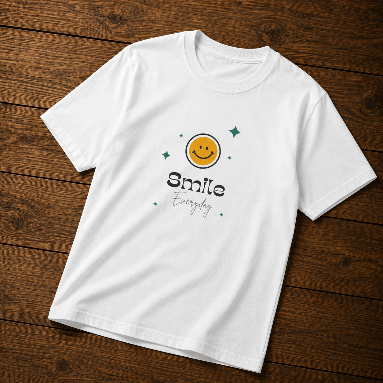 Smile Everyday T‑Shirt Cute Smiley Graphic Tee